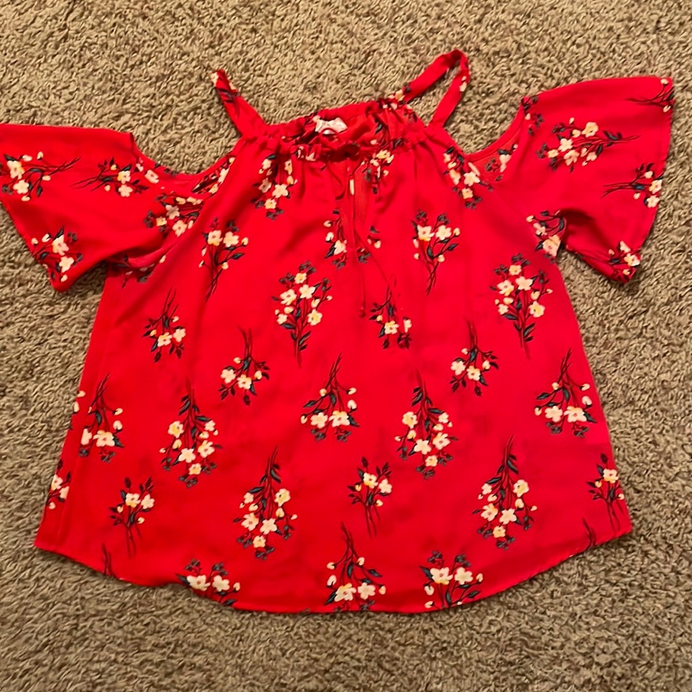 Cold shoulder blouse